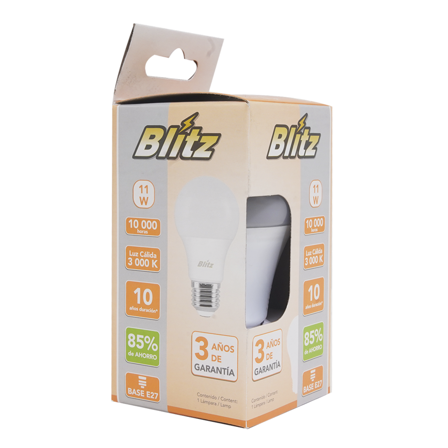 Foco Led Value Luz Cálida De 11W/830 BLÍTZ Unidad
