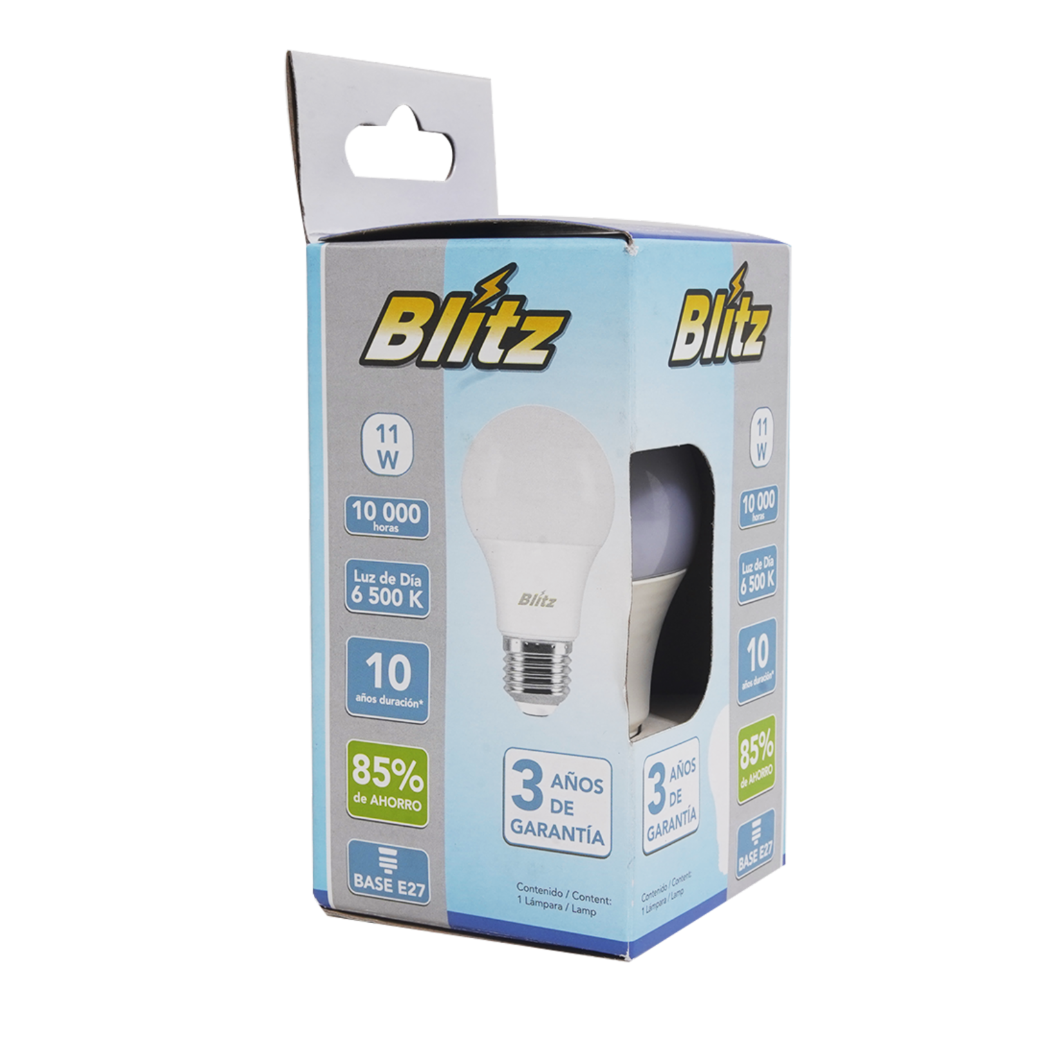 Foco Led Value Luz Blanco De 11W/865 BLÍTZ Unidad