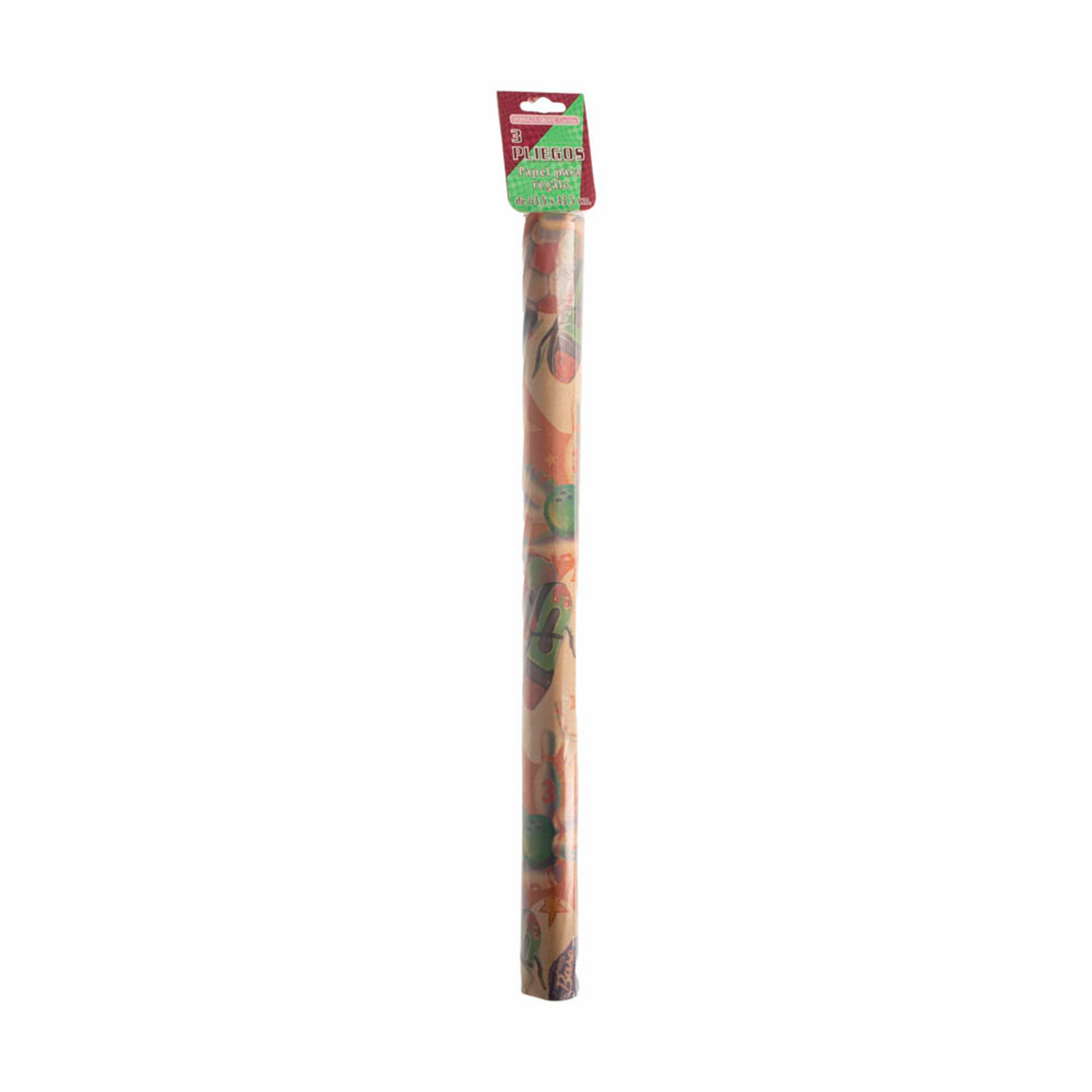 Papel De Regalo Kraft Niños VERNAZA GRAFIC X 3 Uds