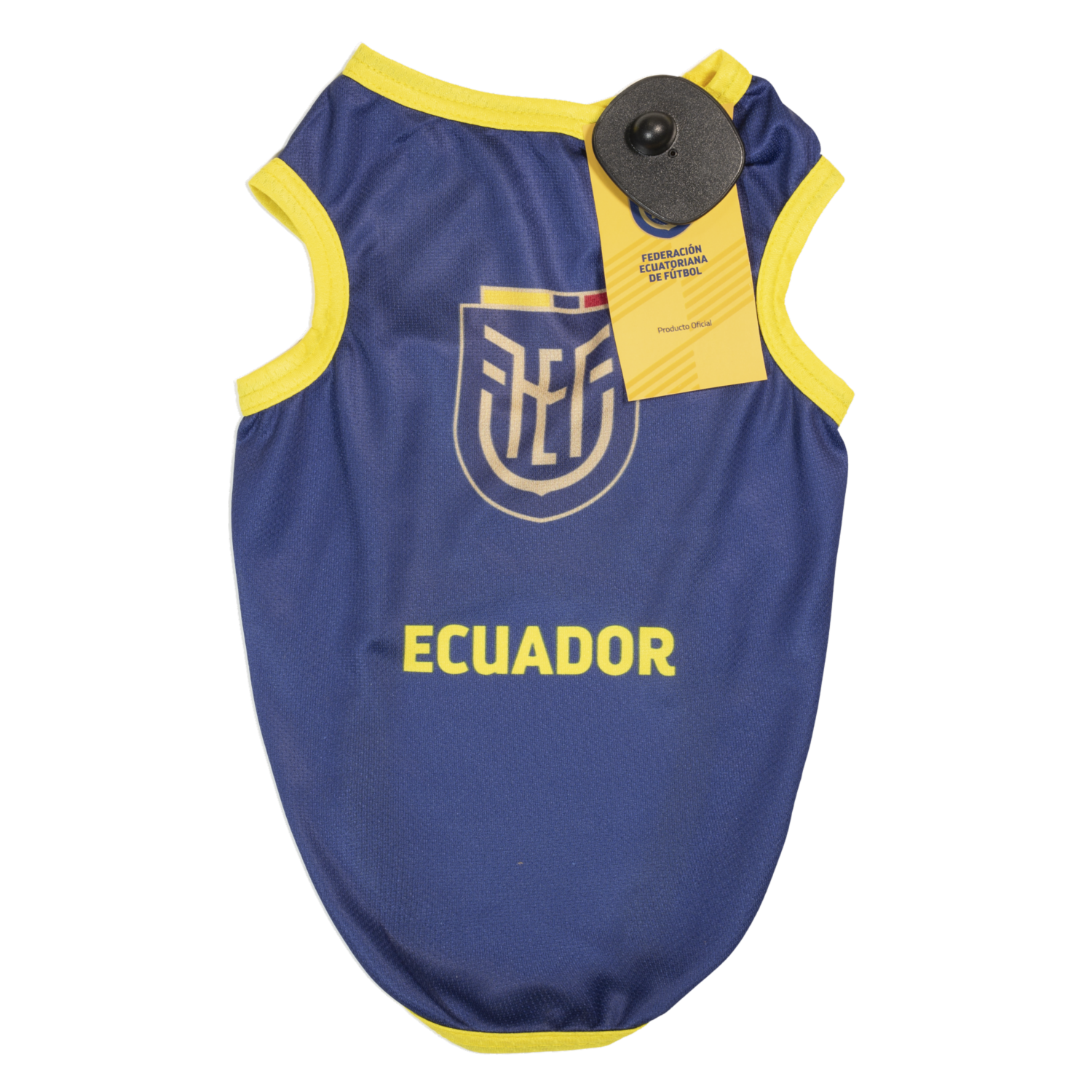 Camiseta Para Perro Azul Escudo Selección Ecuador FEF Unidad