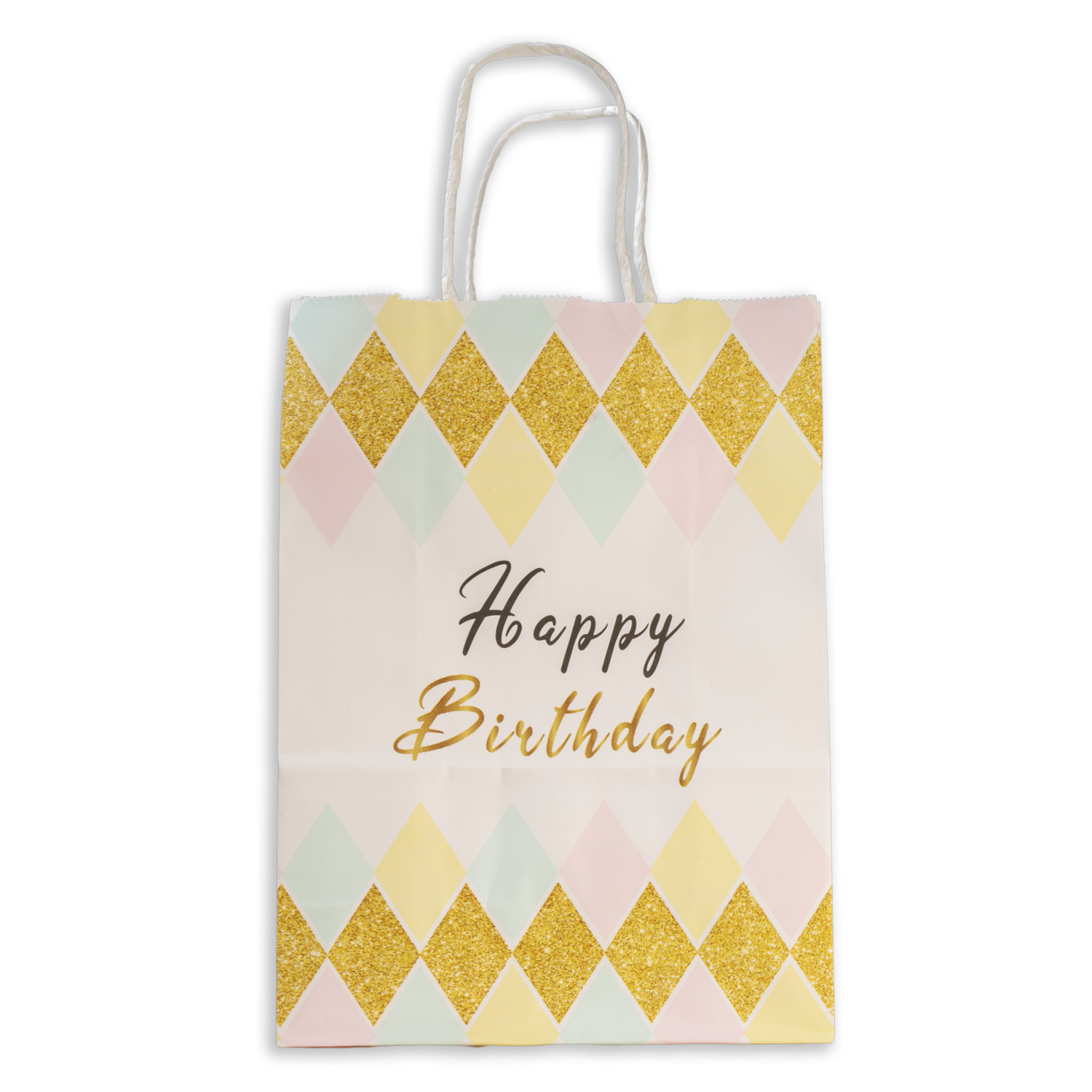 Bolsa De Regalo Diseño Happy Birthday IMPORTADORA CUMPLEAÑOS 21X15X8 Cm