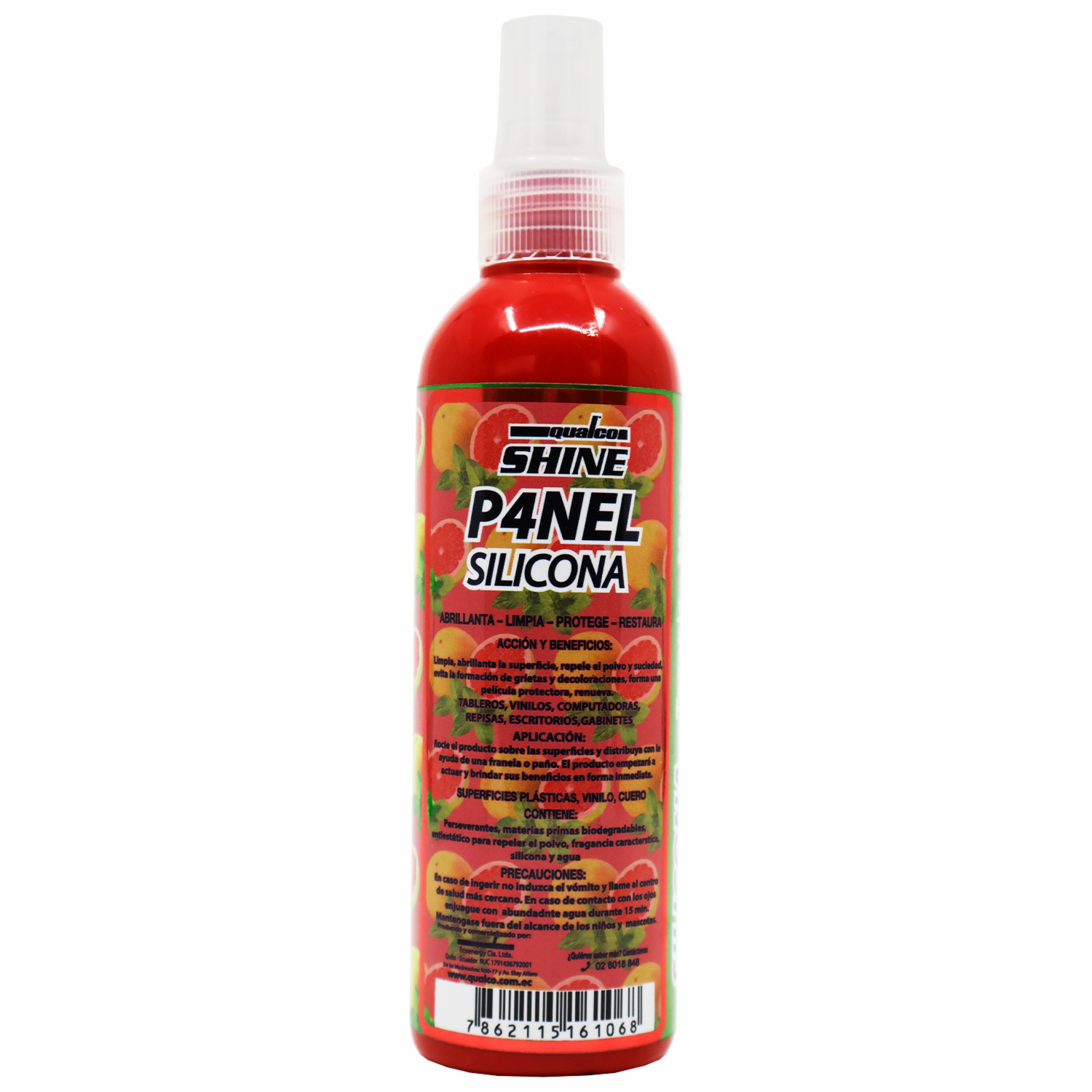 Silicona Automotriz Para Paneles Toronja-Menta QUALCO 200 Ml