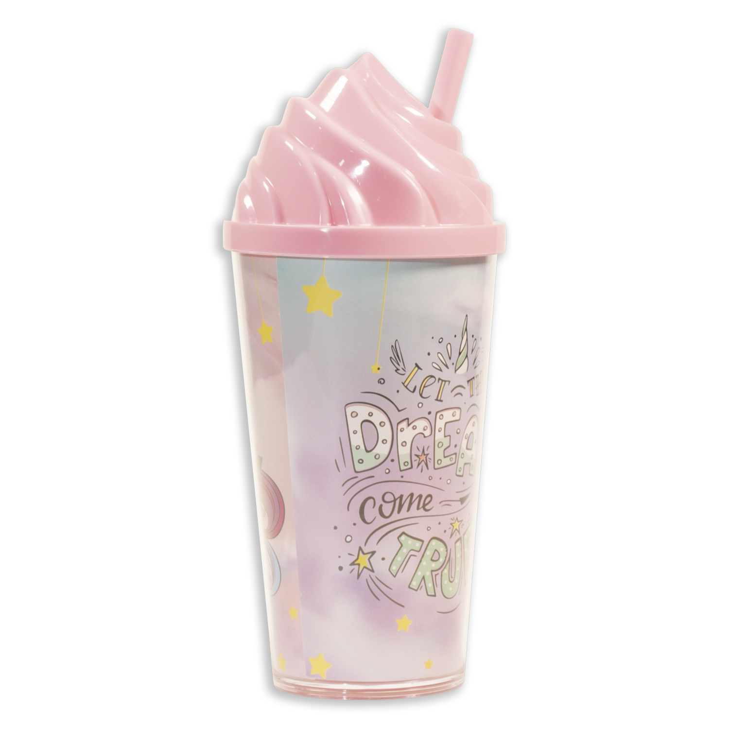 Vaso Plástico Diseño Chantilly Plus Unicornio NEOPLAS 500 Ml