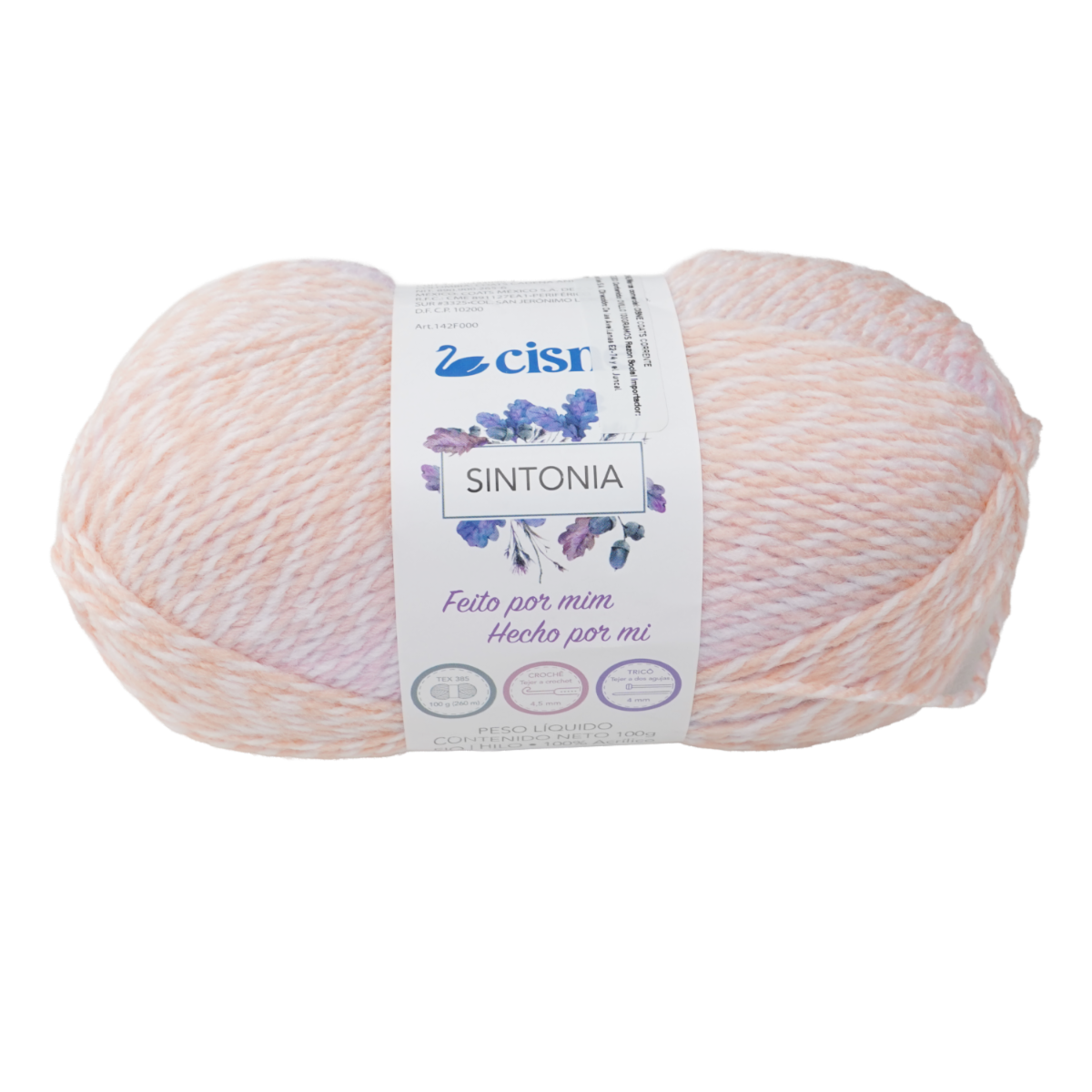 Lana Sintonía Azul Rosa Amarillo CISNE 100 G