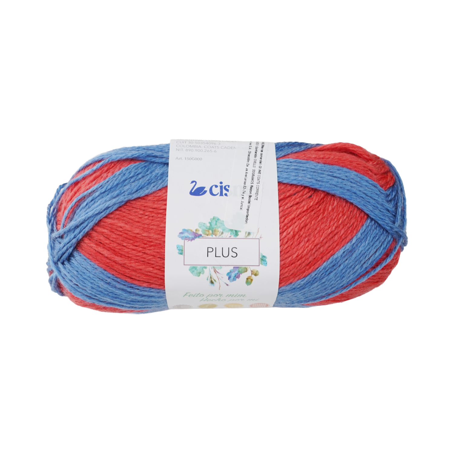 Lana Plus Azul Blanco Rojo Celeste CISNE 100 G