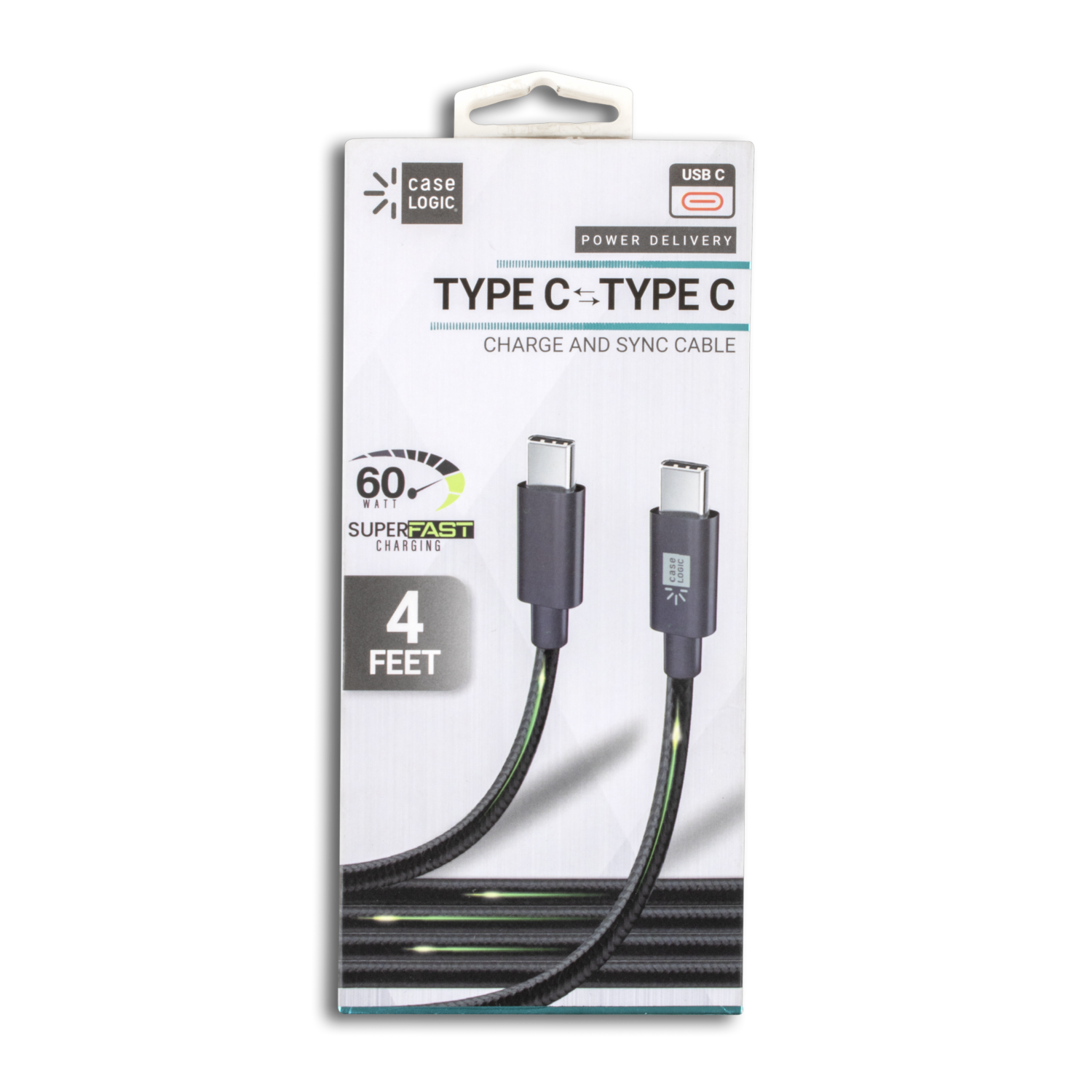 Cable Tipo C A Tipo C Negro 60 W BYTECH 4 Pies