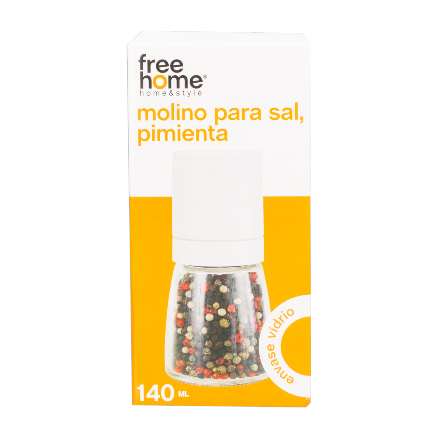 Molino Sal Pimentero Blanco FREE HOME Basico
