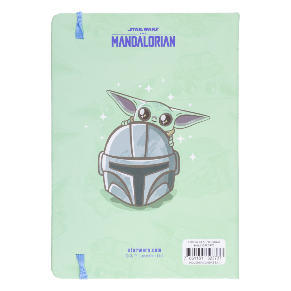 Libreta Grogu Cuadros DISNEY 80 Hojas
