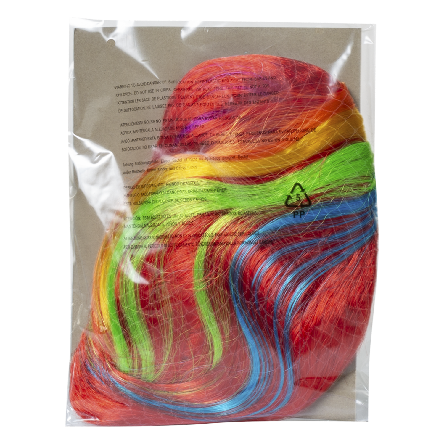 Peluca Vikinga De Colores Para Halloween LUCIDA Unidad