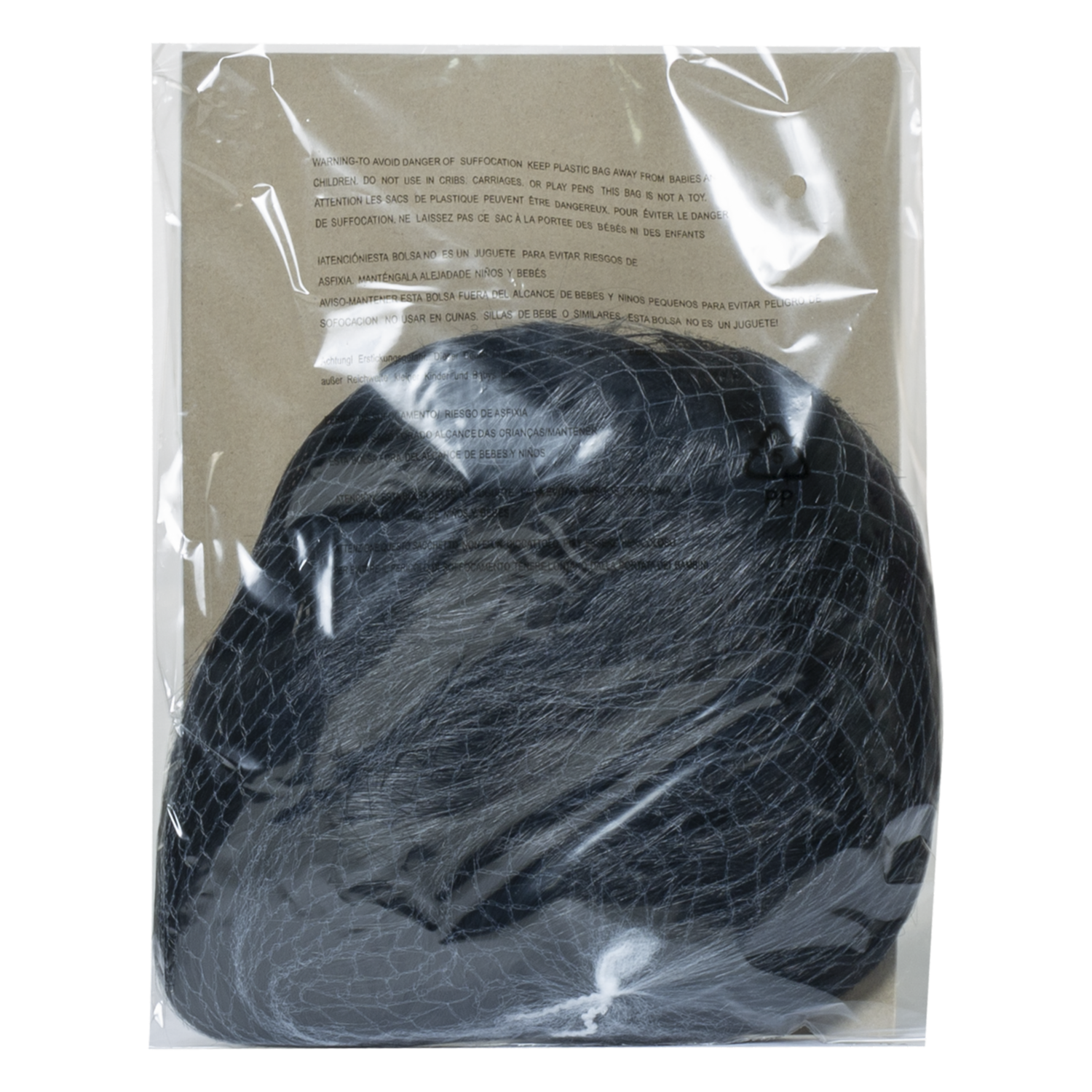 Peluca Negra Para Halloween LUCIDA Unidad
